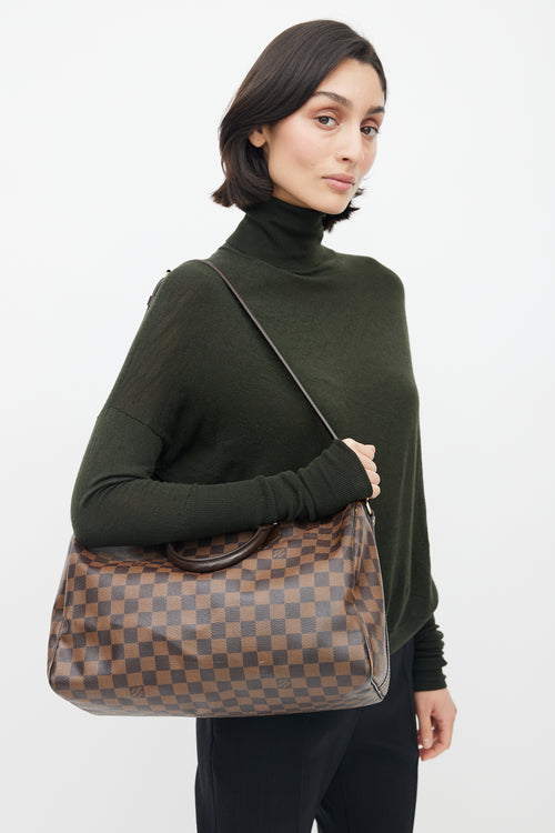 Louis Vuitton 2013 Brown Damier Ebene Speedy 35 Bag