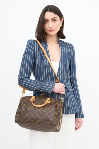 Louis Vuitton 2014 Monogram Speedy 35 Bag