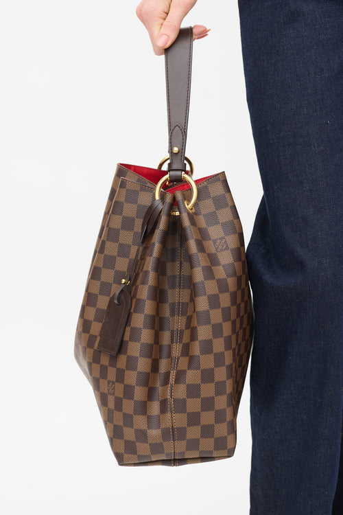 Louis Vuitton 2018 Brown Damier Ebene Graceful Shoulder Bag