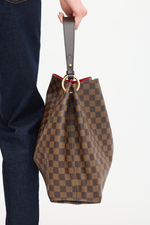 Louis Vuitton 2018 Brown Damier Ebene Graceful Shoulder Bag