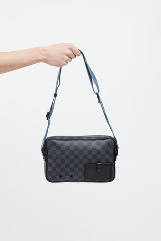 Louis Vuitton 2019 Black Damier Graphite Alpha Shoulder Bag