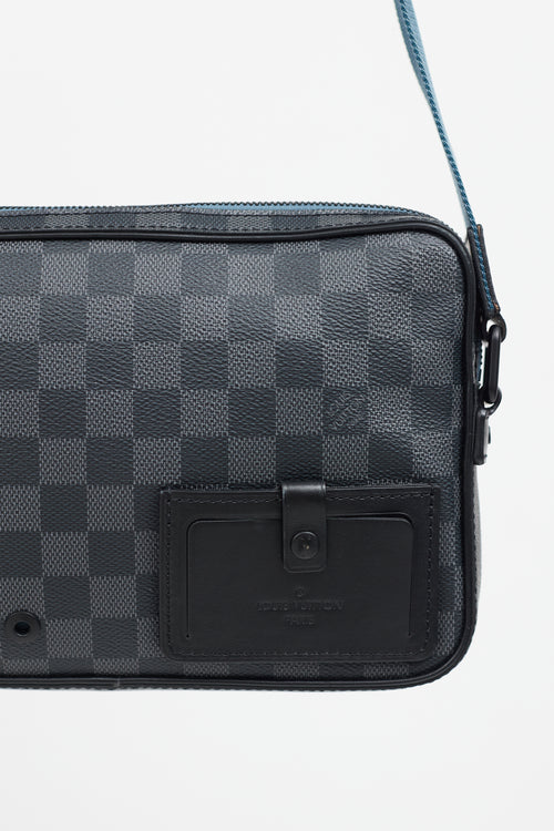 Louis Vuitton 2019 Black Damier Graphite Alpha Shoulder Bag