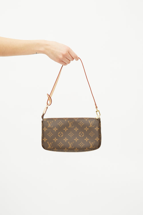 Louis Vuitton 2019 Brown Monogram Pochette Accessoires Bag