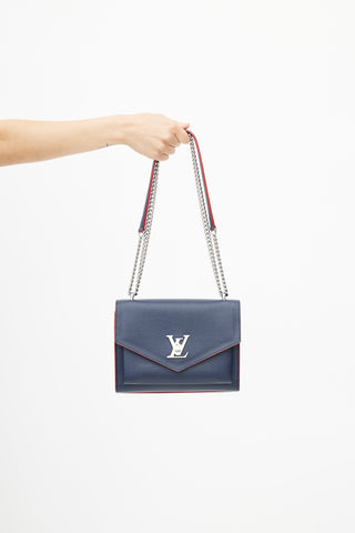 Louis Vuitton 2020 Navy 
Silver Mylockme Shoulder Bag