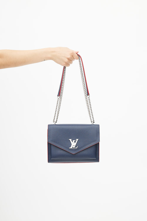 Louis Vuitton 2020 Navy 
Silver Mylockme Shoulder Bag