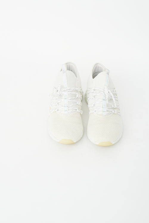 Louis Vuitton Beige 
White America
s Cup Sneaker