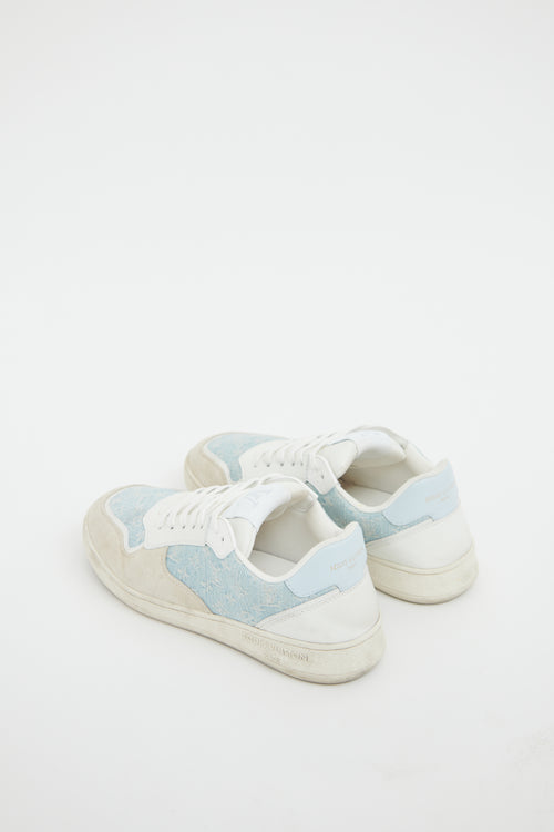 Louis Vuitton Light Wash Denim Stadium Sneaker