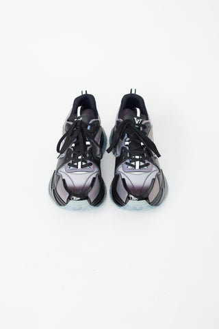 Louis Vuitton Black 
Blue Run Away Pulse Sneaker