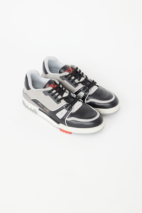 Louis Vuitton Black 
Grey Trainer Sneaker