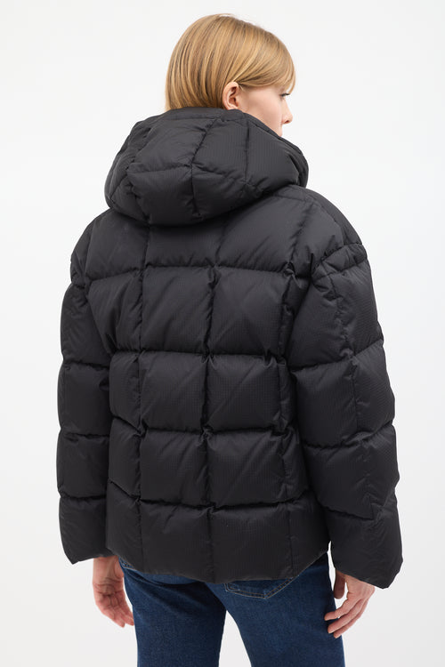 Louis Vuitton Black 
Brown Down Pillow Puffer Jacket