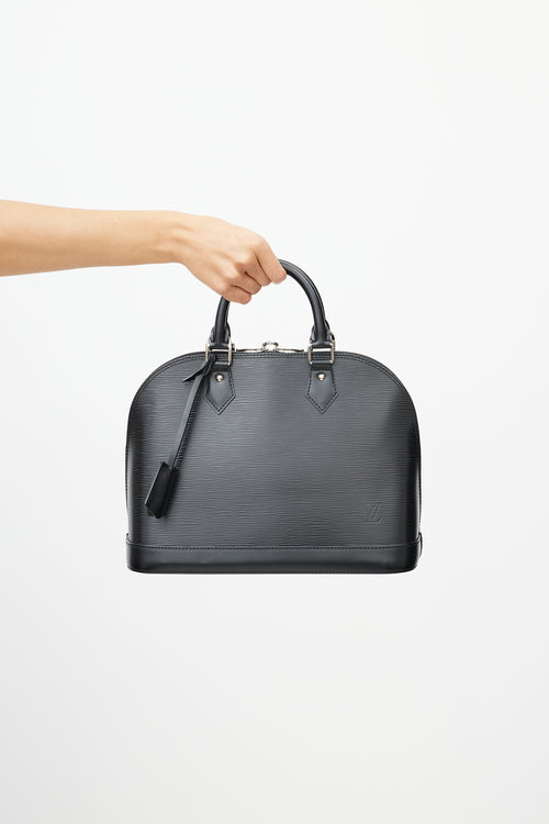 Louis Vuitton Black Epi Leather Alma PM Bag