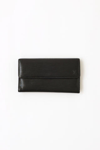 Louis Vuitton Black Epi Leather Pont Neuf Wallet