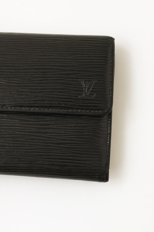 Louis Vuitton Black Epi Leather Pont Neuf Wallet