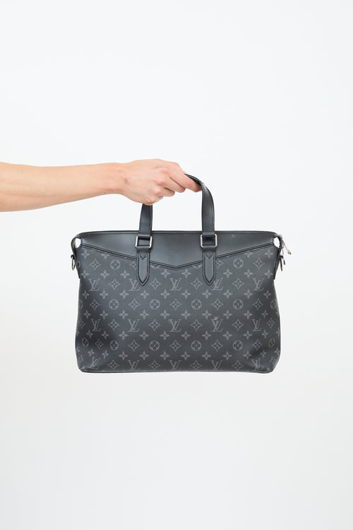 Louis Vuitton Black Monogram Eclipse Canvas Explorer Briefcase