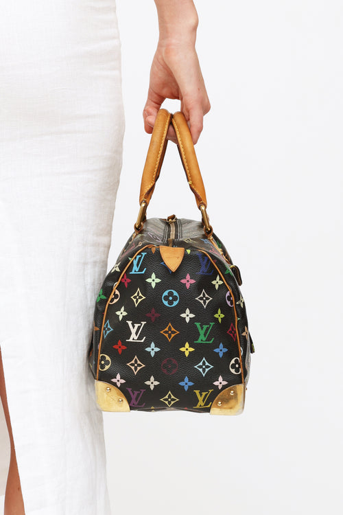 Louis Vuitton 2006 Black Murakami Speedy 30 Bag