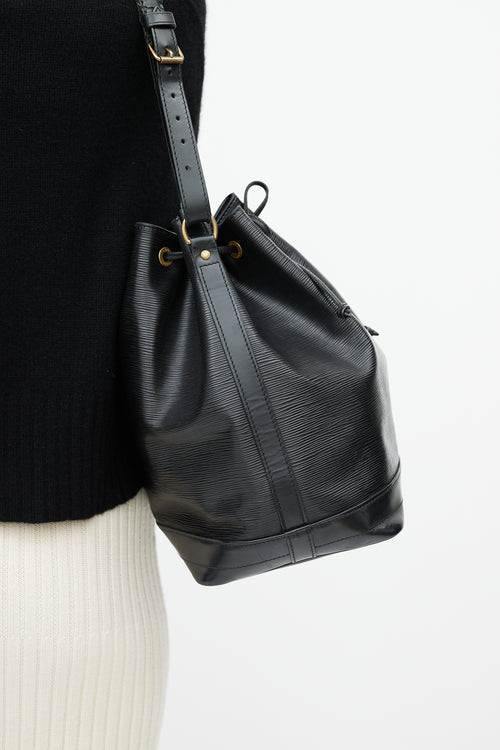 Louis Vuitton Black NéoNoé MM Epi Bucket Bag