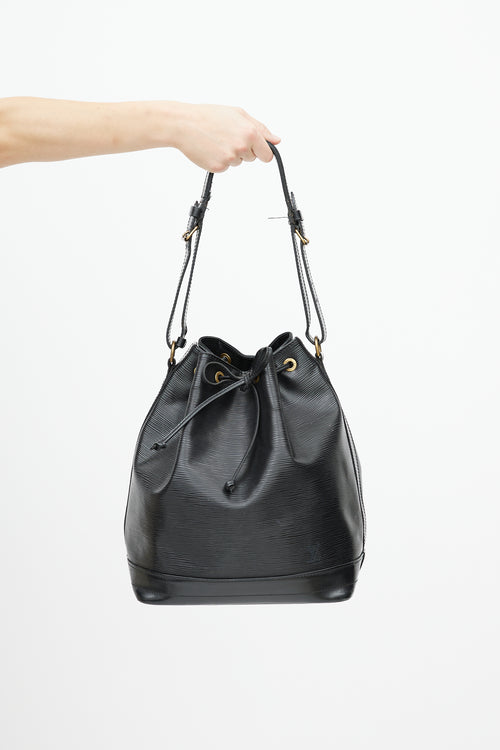 Louis Vuitton Black NéoNoé MM Epi Bucket Bag