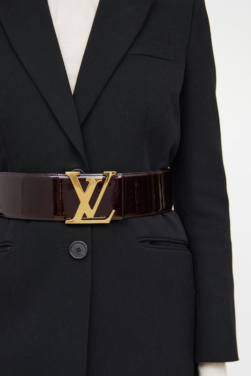 Louis Vuitton Vernis Amerante Sobe Belt