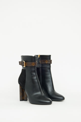 Louis Vuitton Black Idylle Ankle Boot