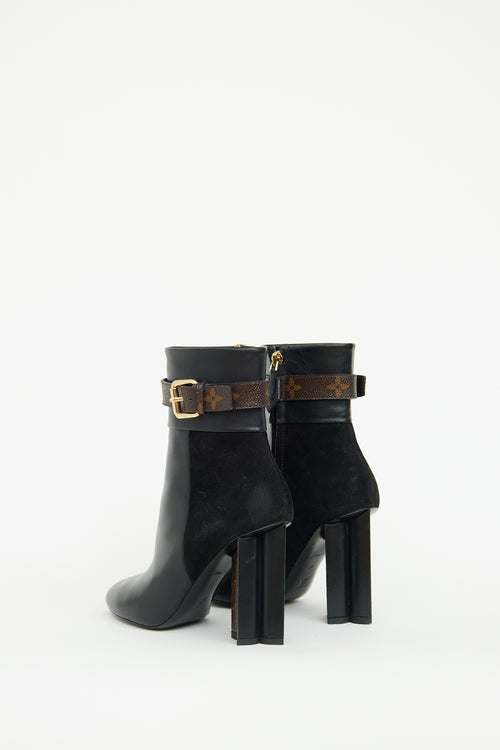 Louis Vuitton Black Idylle Ankle Boot