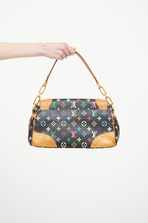 Louis Vuitton Black Murakami Beverly Bag