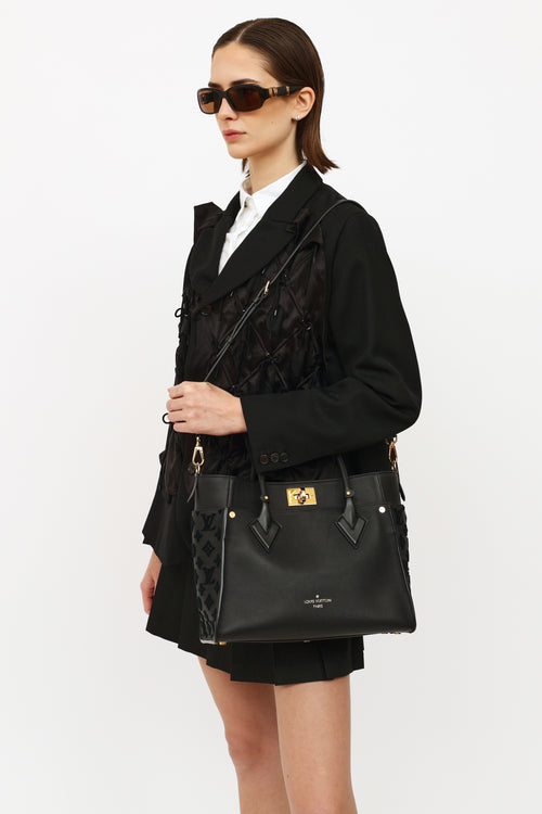 Louis Vuitton Black On My Side Tote MM Bag