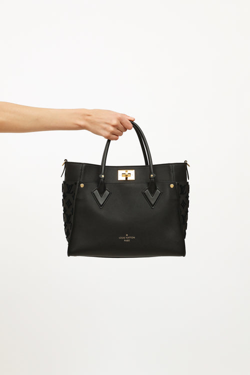 Louis Vuitton Black On My Side Tote MM Bag