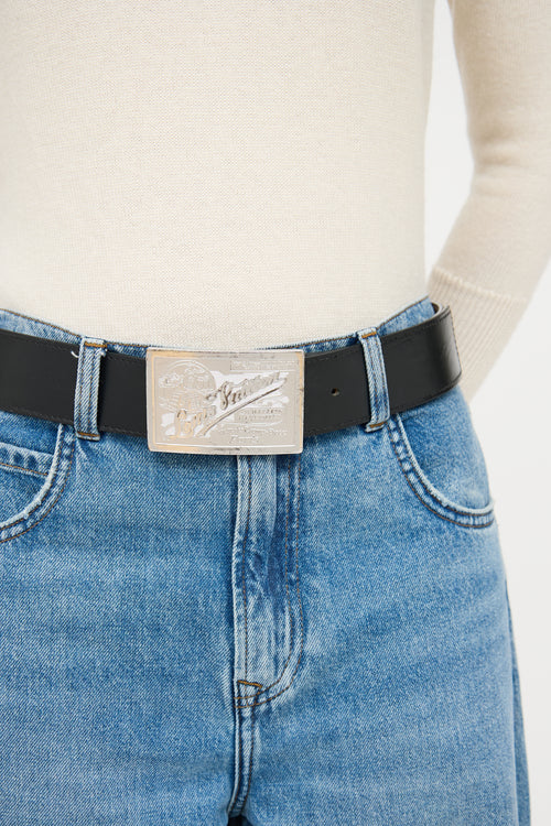 Leather Ceinture Jeans Logo Belt