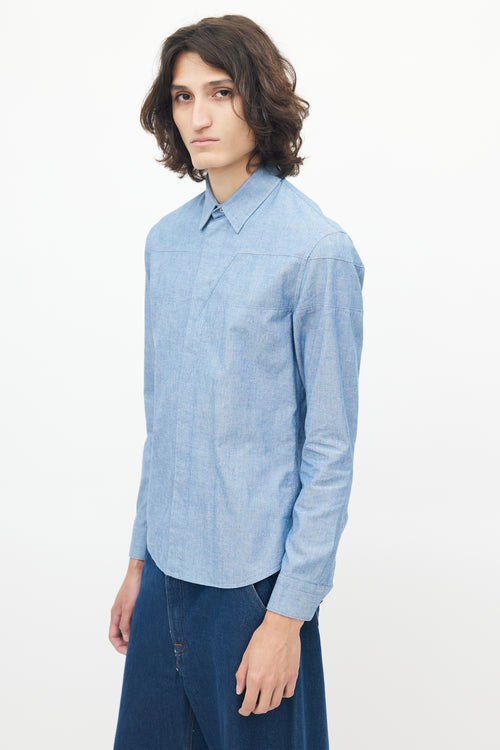 Louis Vuitton Blue Chambray Shirt