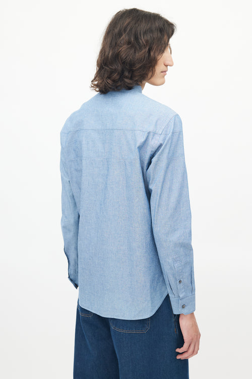 Louis Vuitton Blue Chambray Shirt