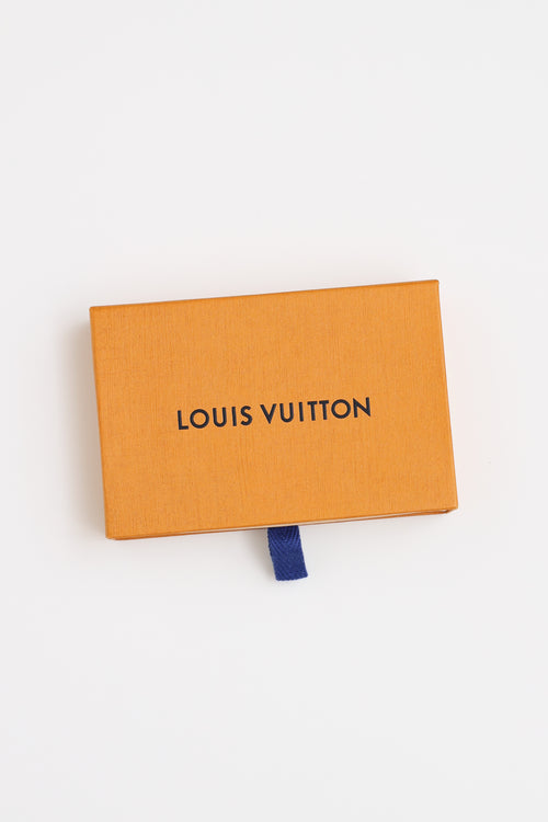 Louis Vuitton Navy 
White Everyday Card Holder