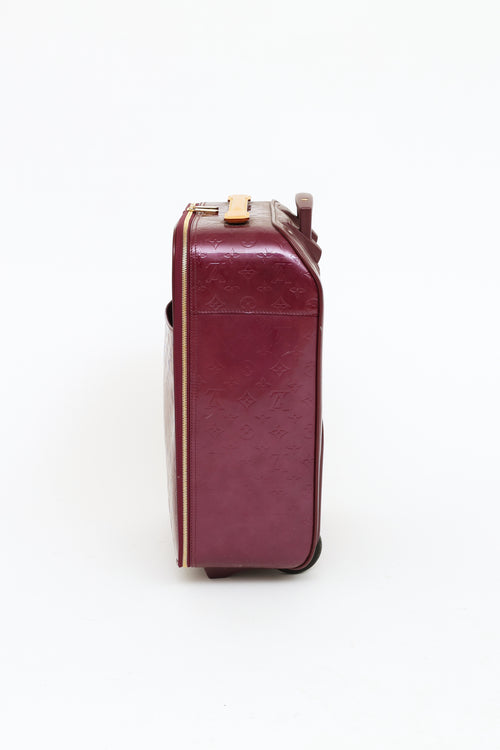 Louis Vuitton Violette Vernis Pegase 45 Suitcase