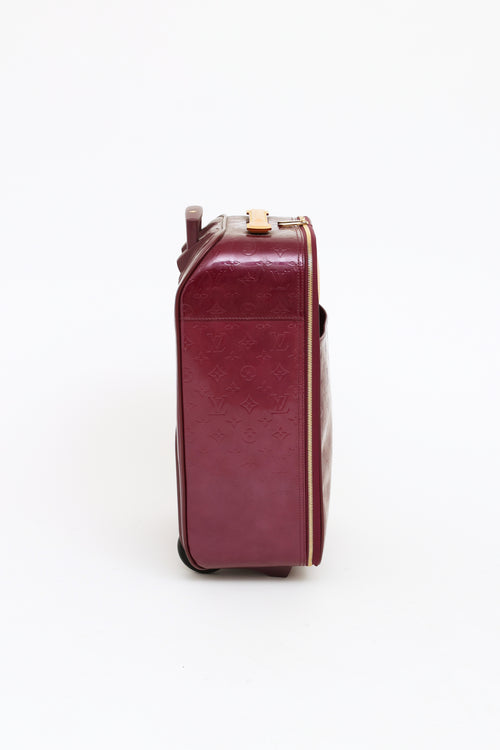 Louis Vuitton Violette Vernis Pegase 45 Suitcase