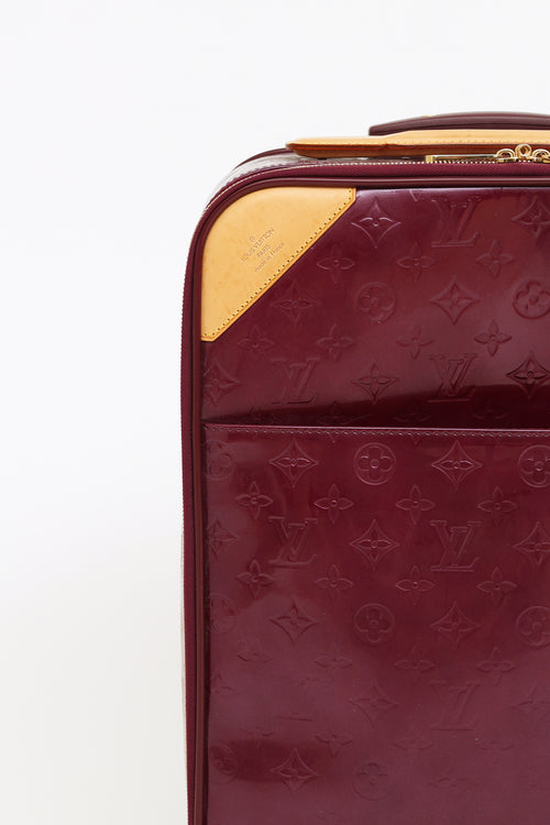 Louis Vuitton Violette Vernis Pegase 45 Suitcase