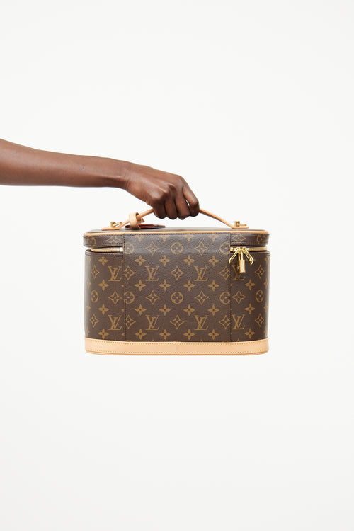 Louis Vuitton Brown 2012 Monogram Nice Vanity Case