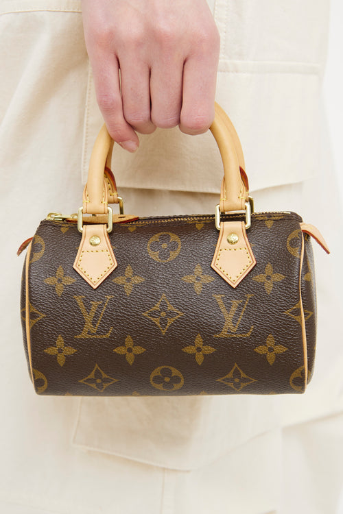 Louis Vuitton Brown Monogram Nano Speedy Bag