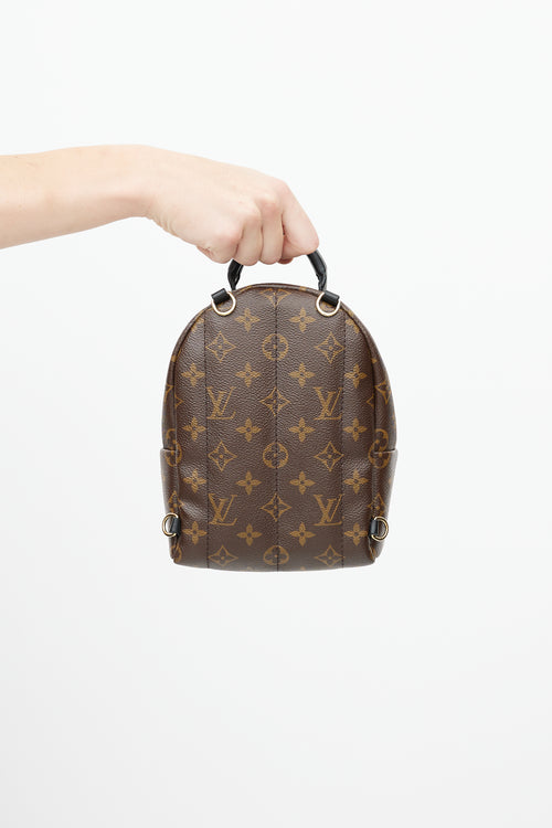 Louis Vuitton Brown 
Black Palm Springs Monogram Mini Backpack