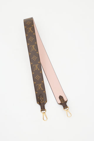 Louis Vuitton Brown 
Pink Bandouliere Monogram Strap