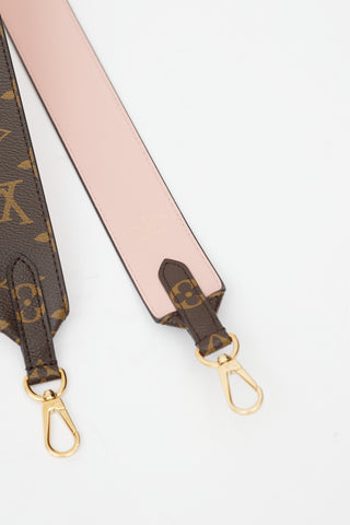 Louis Vuitton Brown 
Pink Bandouliere Monogram Strap