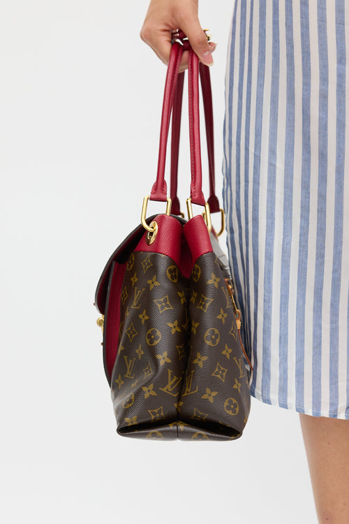 Louis Vuitton 2012 Brown 
Burgundy Olympe MM Monogram Bag