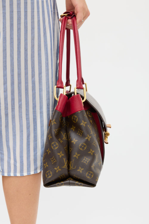 Louis Vuitton 2012 Brown 
Burgundy Olympe MM Monogram Bag