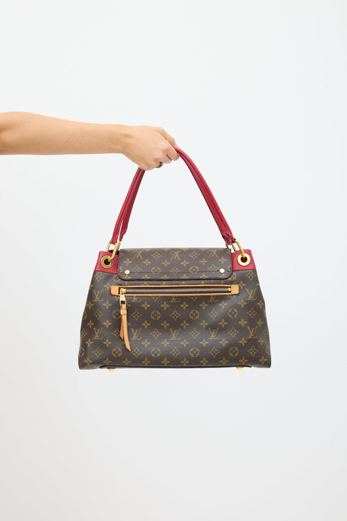 Louis Vuitton 2012 Brown 
Burgundy Olympe MM Monogram Bag