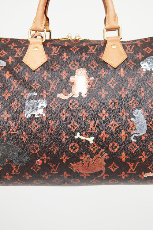 Louis Vuitton Brown Catogram Speedy Bandoliere Bag