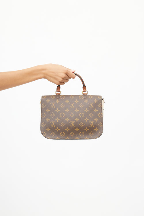 Louis Vuitton Brown 
Cream Vaurigard Monogram Bag