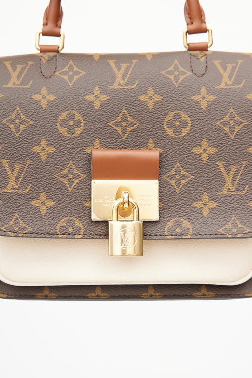 Louis Vuitton Brown 
Cream Vaurigard Monogram Bag