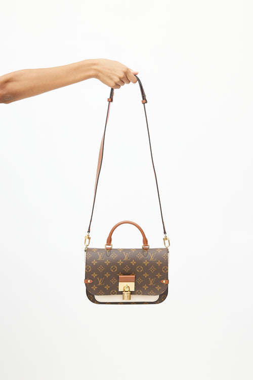 Louis Vuitton Brown 
Cream Vaurigard Monogram Bag