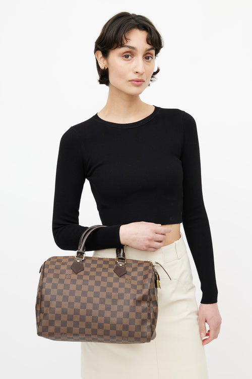 Louis Vuitton Brown Damier Ebene Speedy 30 Bag