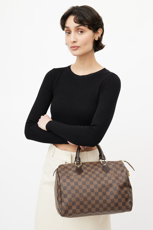 Louis Vuitton Brown Damier Ebene Speedy 30 Bag