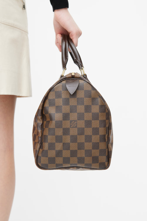 Louis Vuitton Brown Damier Ebene Speedy 30 Bag