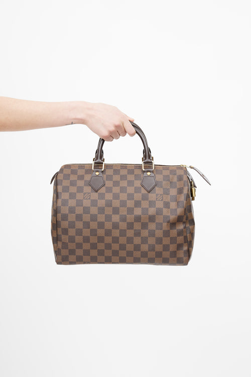 Louis Vuitton Brown Damier Ebene Speedy 30 Bag